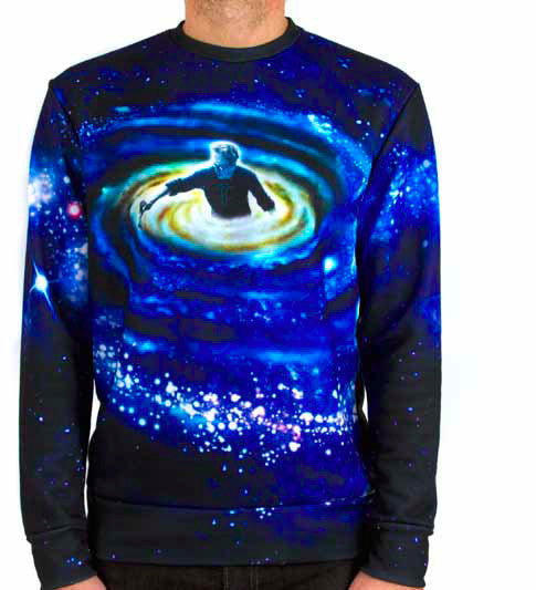 Imaginary Foundation - Personal Universe Men's Crewneck Sweatshirt - The Giant Peach