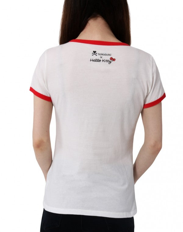 tokidoki x Hello Kitty - Pop Star Women's Tee, White - The Giant Peach