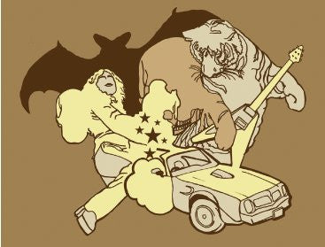 Anthony Yankovic - Bat Car, Limited Print - The Giant Peach