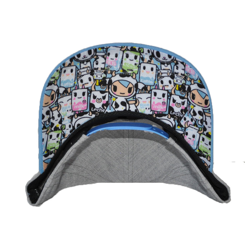 tokidoki - Ramen Duo Snapback Hat, Light Heather Grey - The Giant Peach