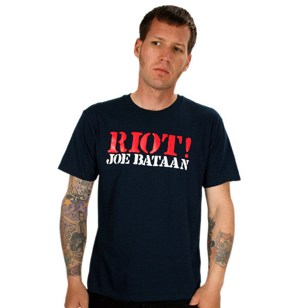 Fania - Joe Bataan Riot! Men's Shirt, Navy - The Giant Peach