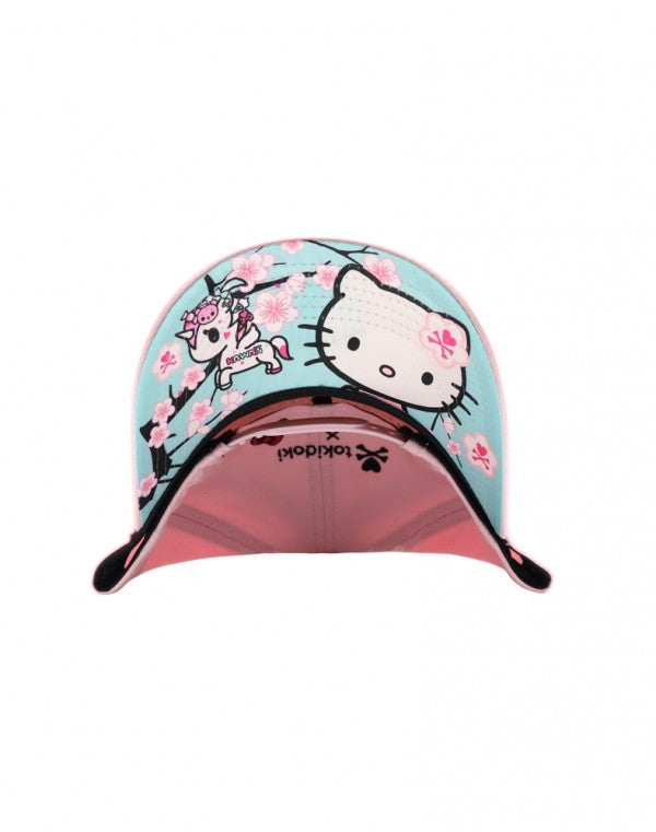 tokidoki x Hello Kitty- Sakura Kitty Snapback Hat, Pink