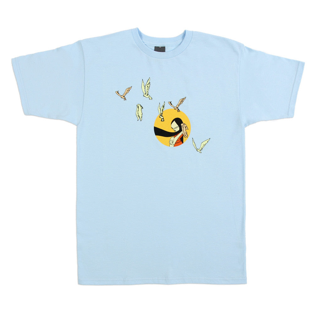 Twelve Grain - Birds Men's Shirt, Light Blue - The Giant Peach