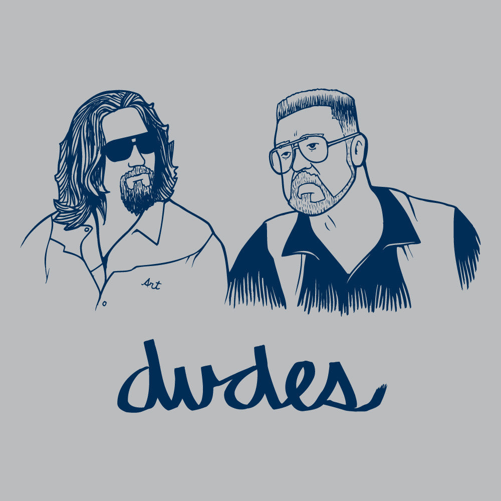 SuperFishal - Dudes Men's Shirt, Navy/Athletic Heather Grey - The Giant Peach