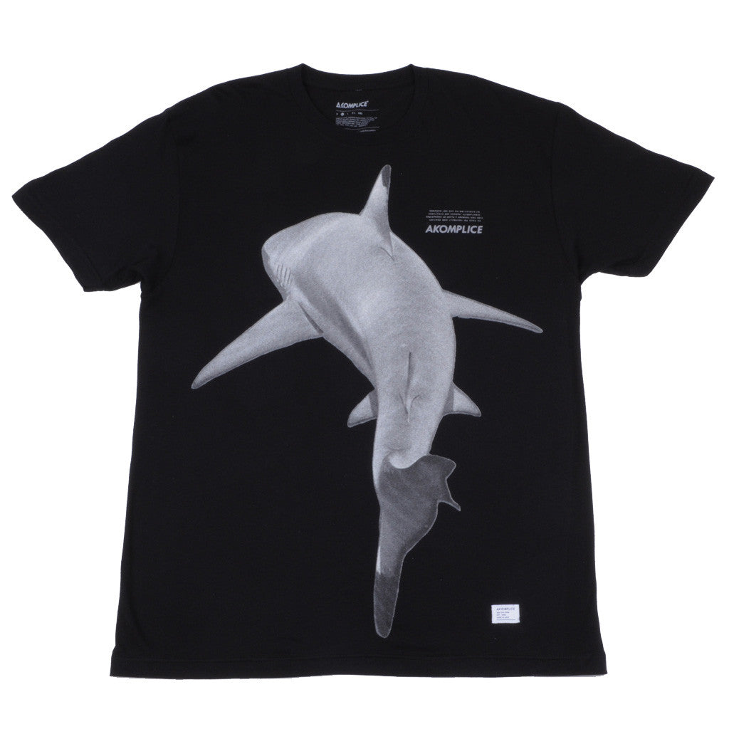 Akomplice - Killer Shark Men's Tee, Black - The Giant Peach