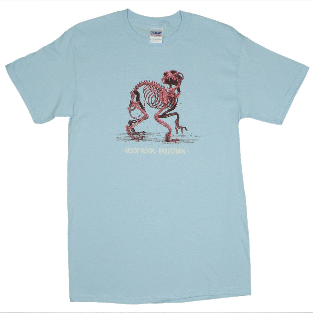 Aesop Rock - Skelethon Men's Shirt, Light Blue - The Giant Peach