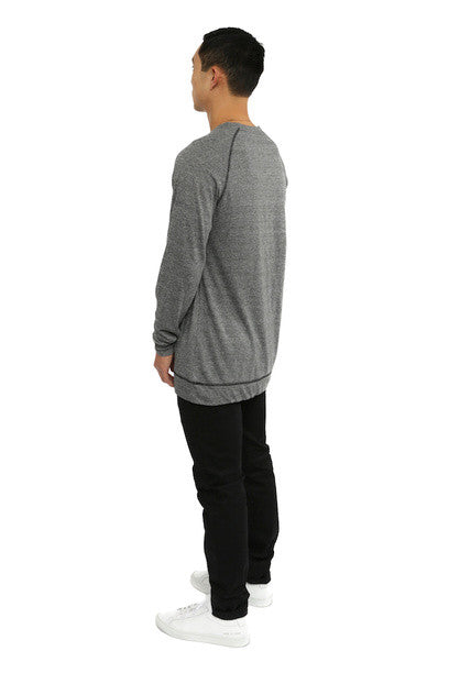 Akomplice - Sport Raglan Men's Crew, Grey - The Giant Peach