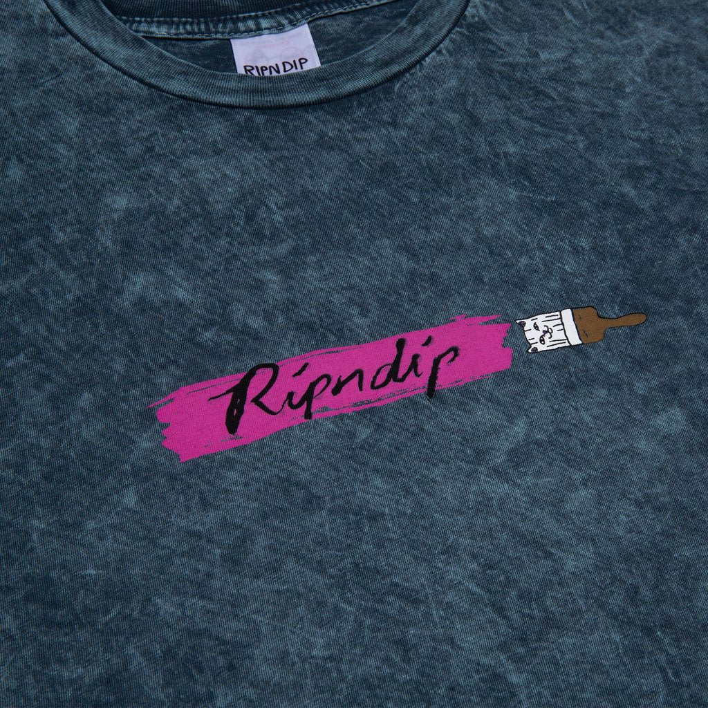 RIPNDIP - Ross Men's Tee, Blue Mineral Wash