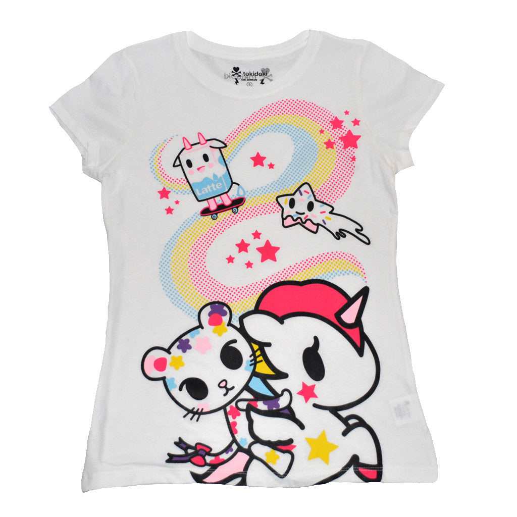 tokidoki - Stellar Women's Tee, White - The Giant Peach