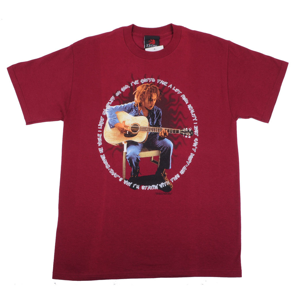 Bob Marley - Strum Shirt, Burgundy - The Giant Peach