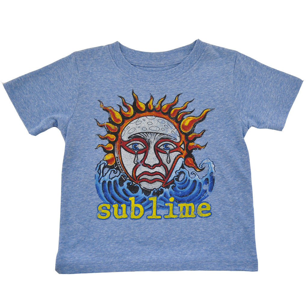 Sublime - Logo Toddler Tee, Heather Blue - The Giant Peach