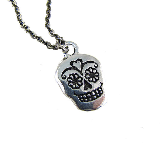 Ornamental Things - Sugar Skull Necklace - The Giant Peach