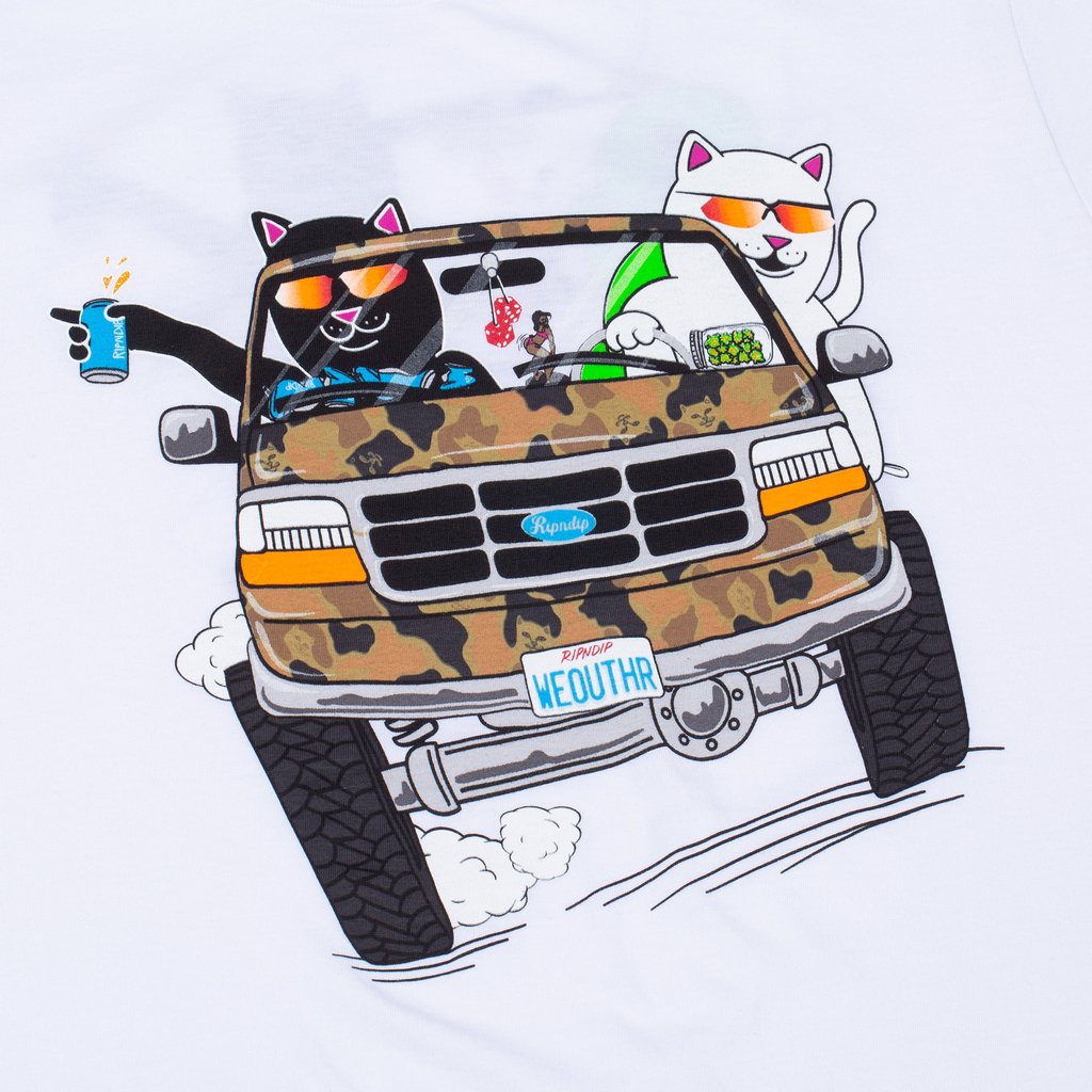 RIPNDIP - The Whole Gang Men's Tee, White
