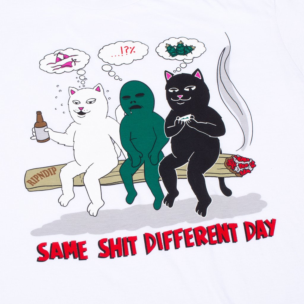 RIPNDIP - Same Dreams Men's Tee, White