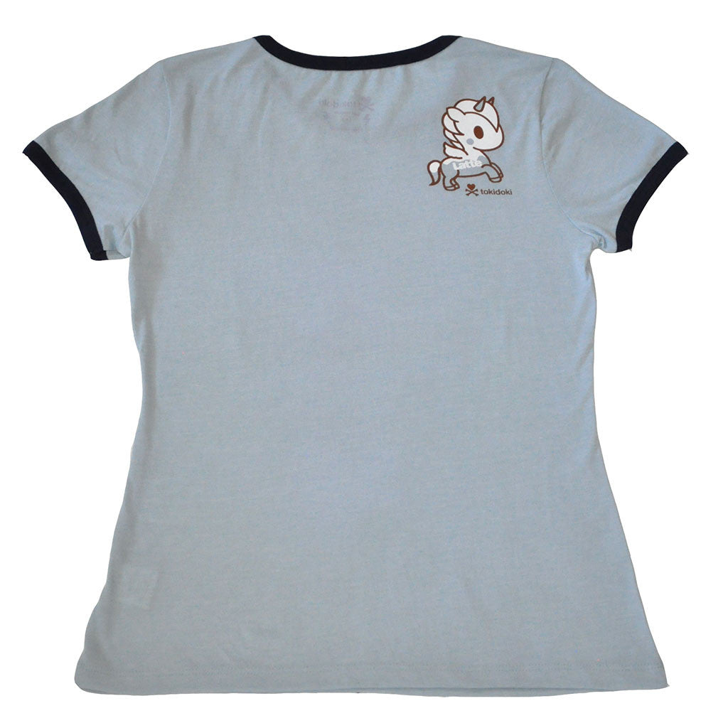 tokidoki - Super Ramen Women's Tee, Blue Heather Grey - The Giant Peach