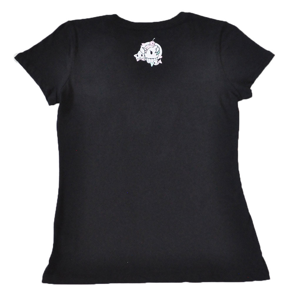 tokidoki - Sweet Cakes Women's Tee, Black - The Giant Peach