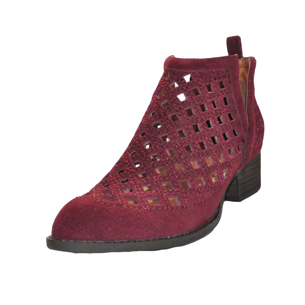 Jeffrey Campbell - Taggart-2 Bootie, Wine Suede - The Giant Peach