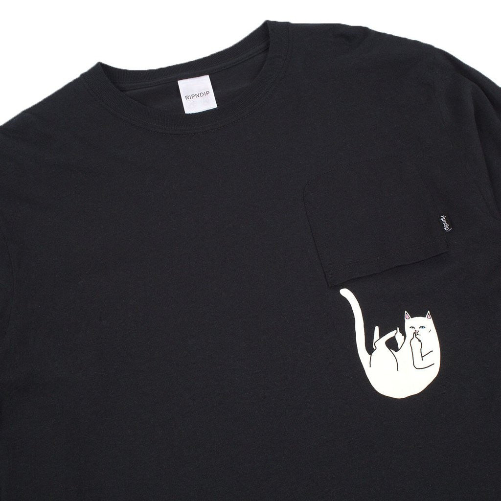 RIPNDIP - Falling for Nermal Men's L/S Shirt, Black - The Giant Peach