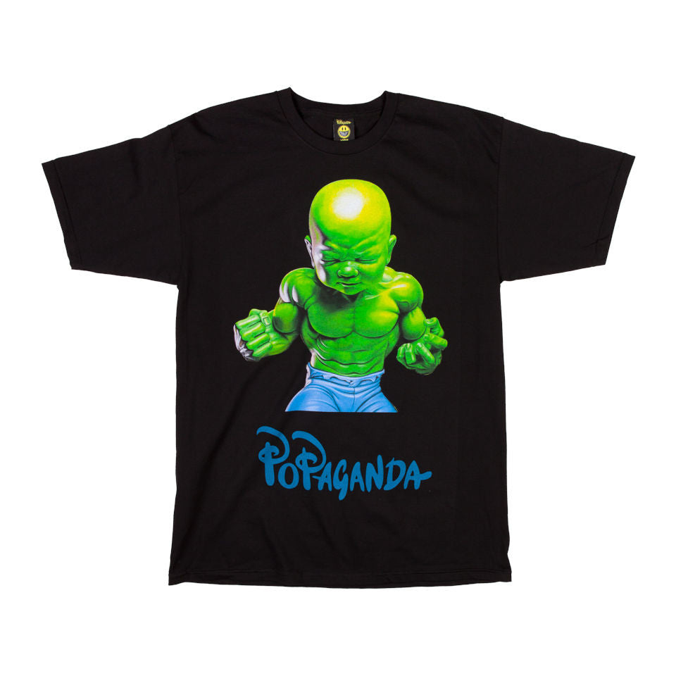 Popaganda by Ron English - Temper Tot Men's Tee, Black - The Giant Peach