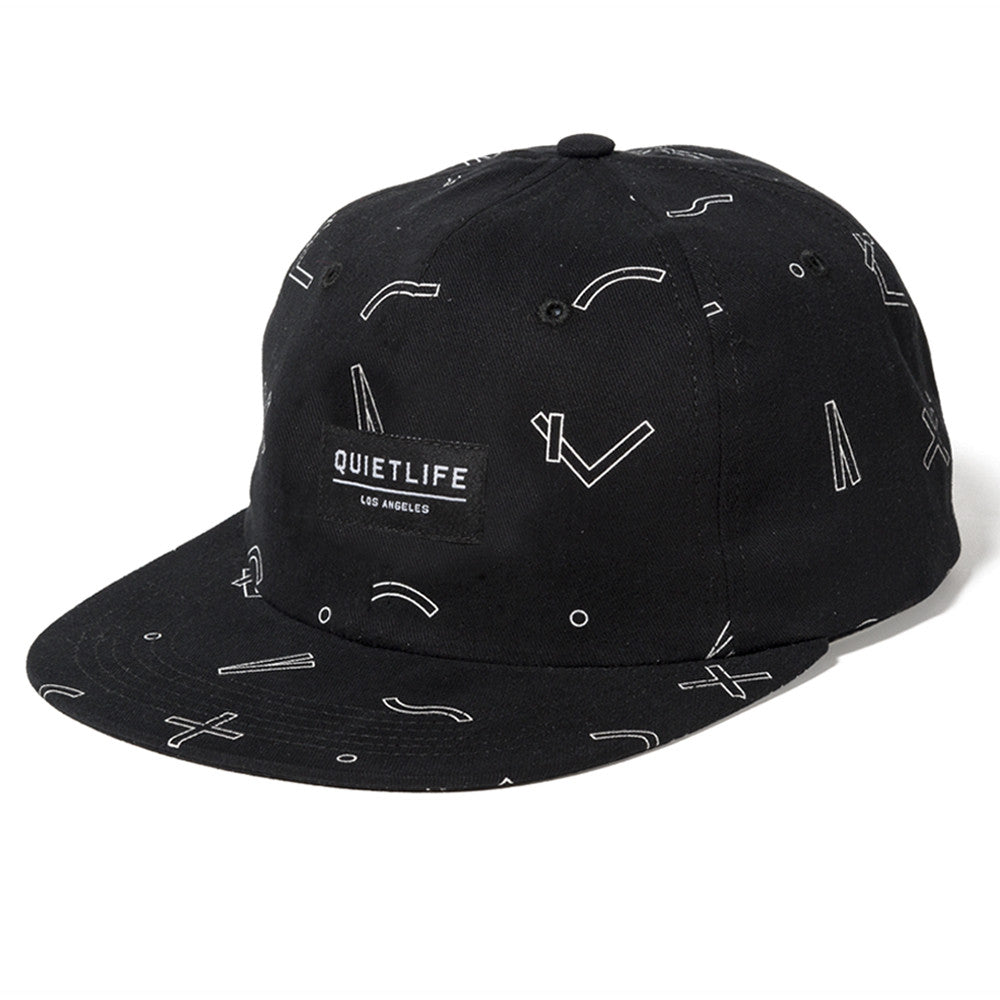 The Quiet Life - Secondary Men's Polo Hat, Black - The Giant Peach