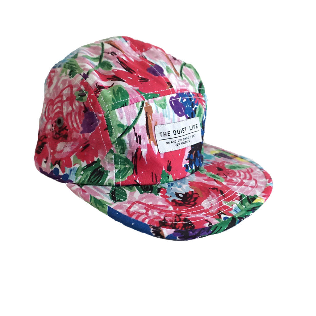 The Quiet Life - Take A Break Floral 5 Panel Camper Hat, Floral