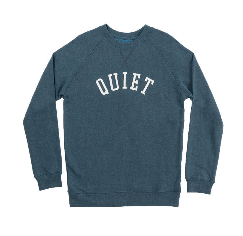 The Quiet Life - Archfelt Men's Crewneck, Blue - The Giant Peach