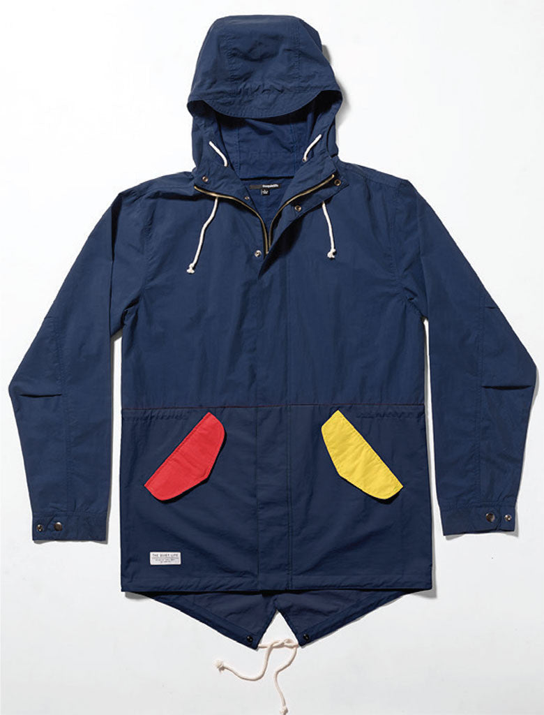 The Quiet Life - Bauhaus Fishtail Men's Jacket, Navy - The Giant Peach