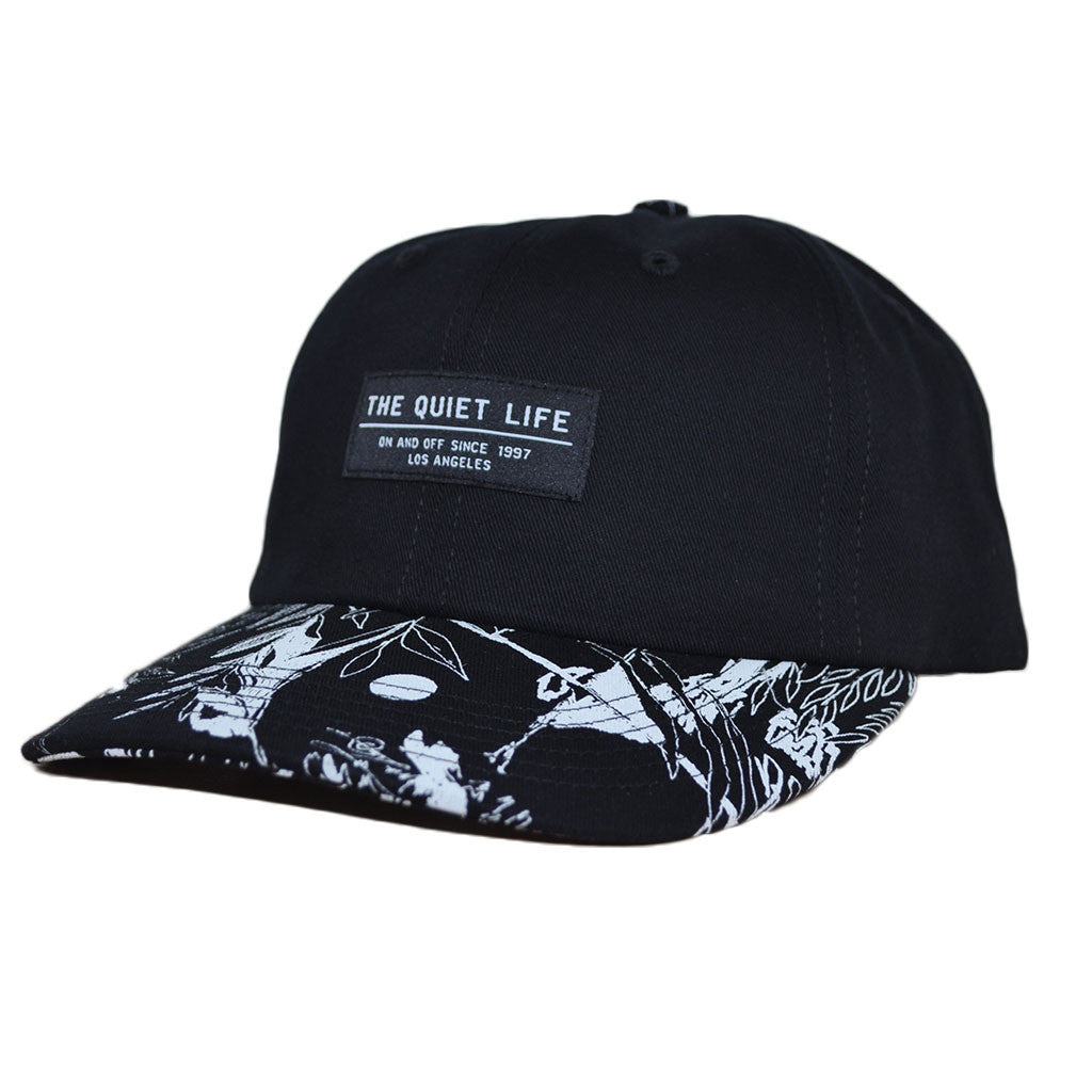 The Quiet Life - Flora Men's Polo Hat, Black - The Giant Peach