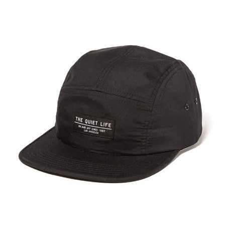 The Quiet Life - Foundation Men's 5 Panel Hat, Black - The Giant Peach