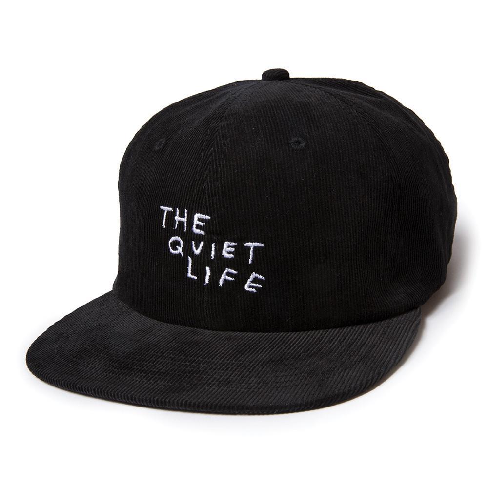 The Quiet Life x Nathan Bell - Nathan Scratch Relaxed Snapback Hat, Black - The Giant Peach