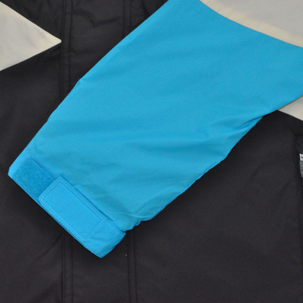 The Quiet Life - Pacific Men's Windbreaker, Black/Red/Blue - The Giant Peach