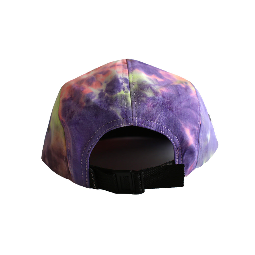 The Quiet Life - Neon Tie Dye Men's 5 Panel Camper Hat, Tie Dye