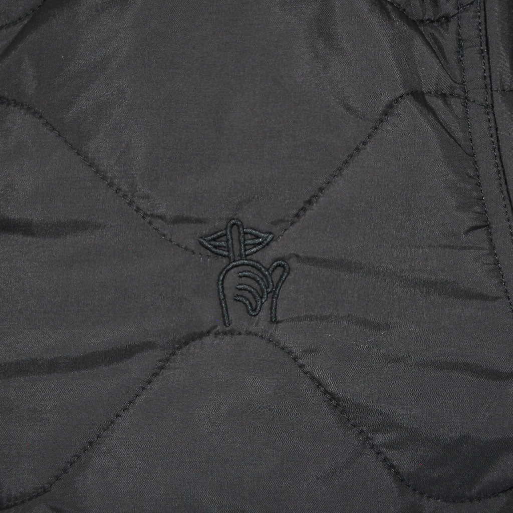 The Quiet Life - Waves Men's Shell Jacket, Black - The Giant Peach