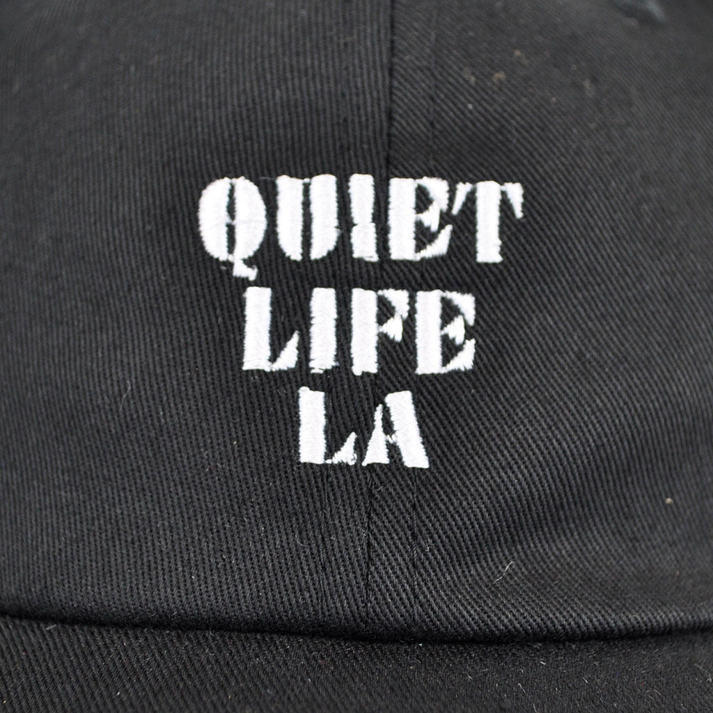 Quiet Life - Zone Dad Hat, Black - The Giant Peach