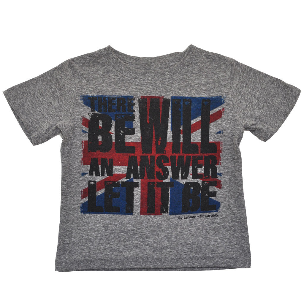 The Beatles - Let It Be Toddler Tee, Heather Grey - The Giant Peach