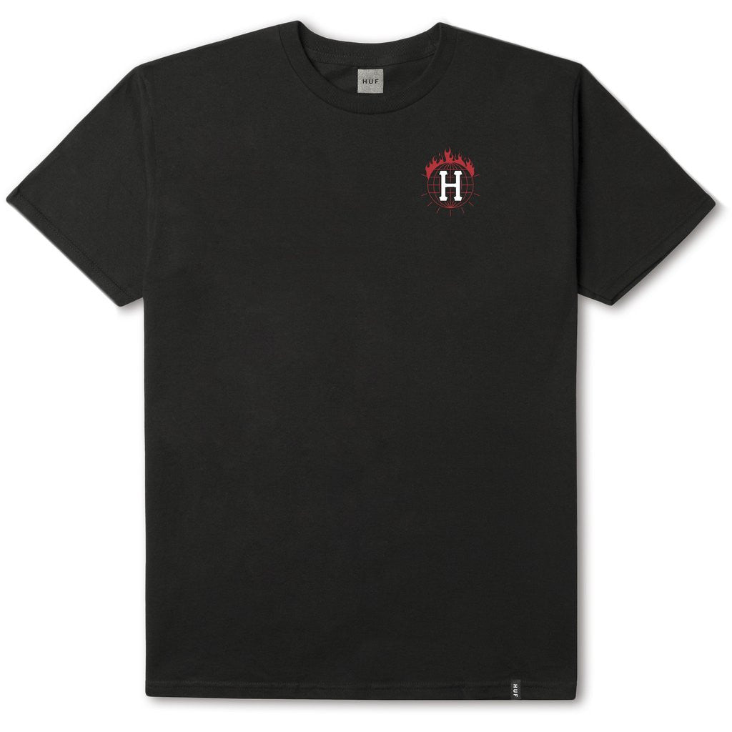 HUF x Thrasher TDS Men's Tee, Black - The Giant Peach