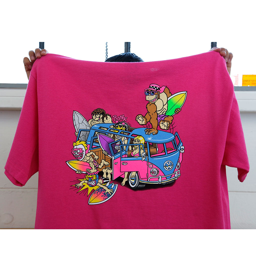 Thrilla Krew - Microbus Men's Tee, Hot Pink