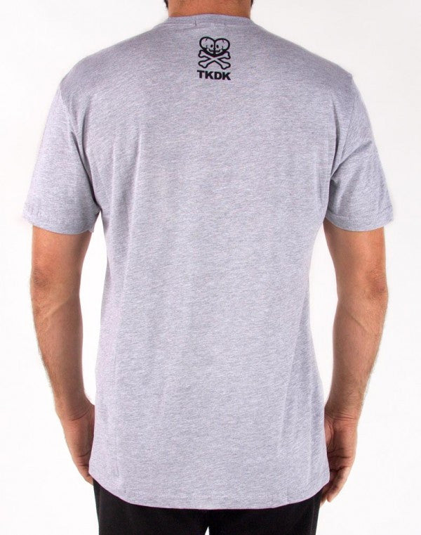 tokidoki TKDK - Tatted Lady Men's Shirt, Light Heather Grey - The Giant Peach