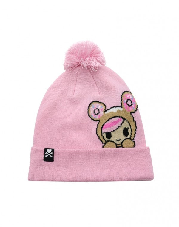 tokidoki - Peeking Pom Knit Beanie, Pink