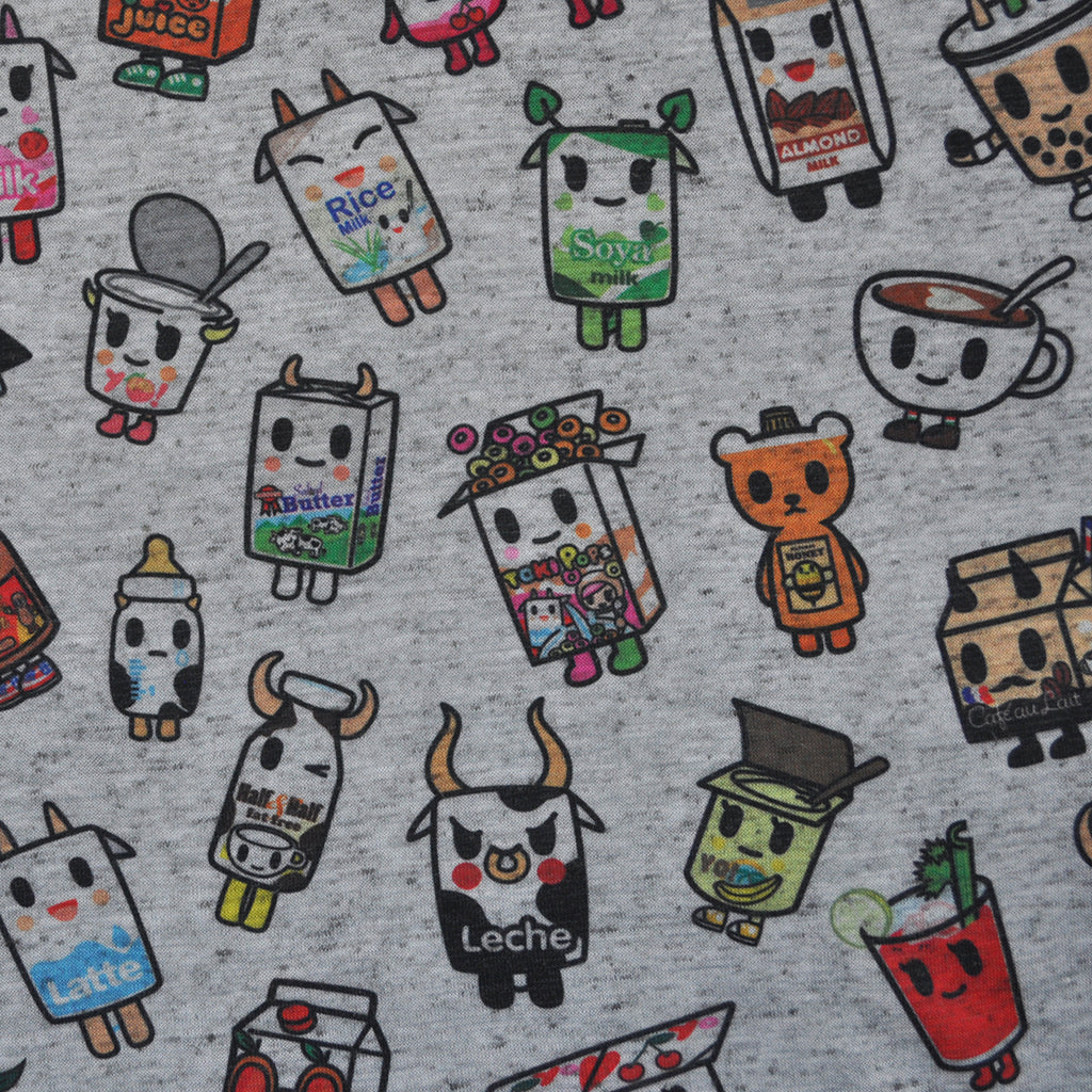 tokidoki - Moofia Breakfast Women's Tank Top, Light Heather Grey - The Giant Peach