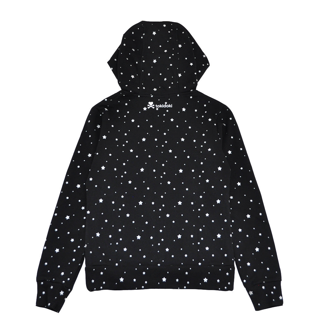 tokidoki - Donut Stars Women's Hoodie, Black - The Giant Peach