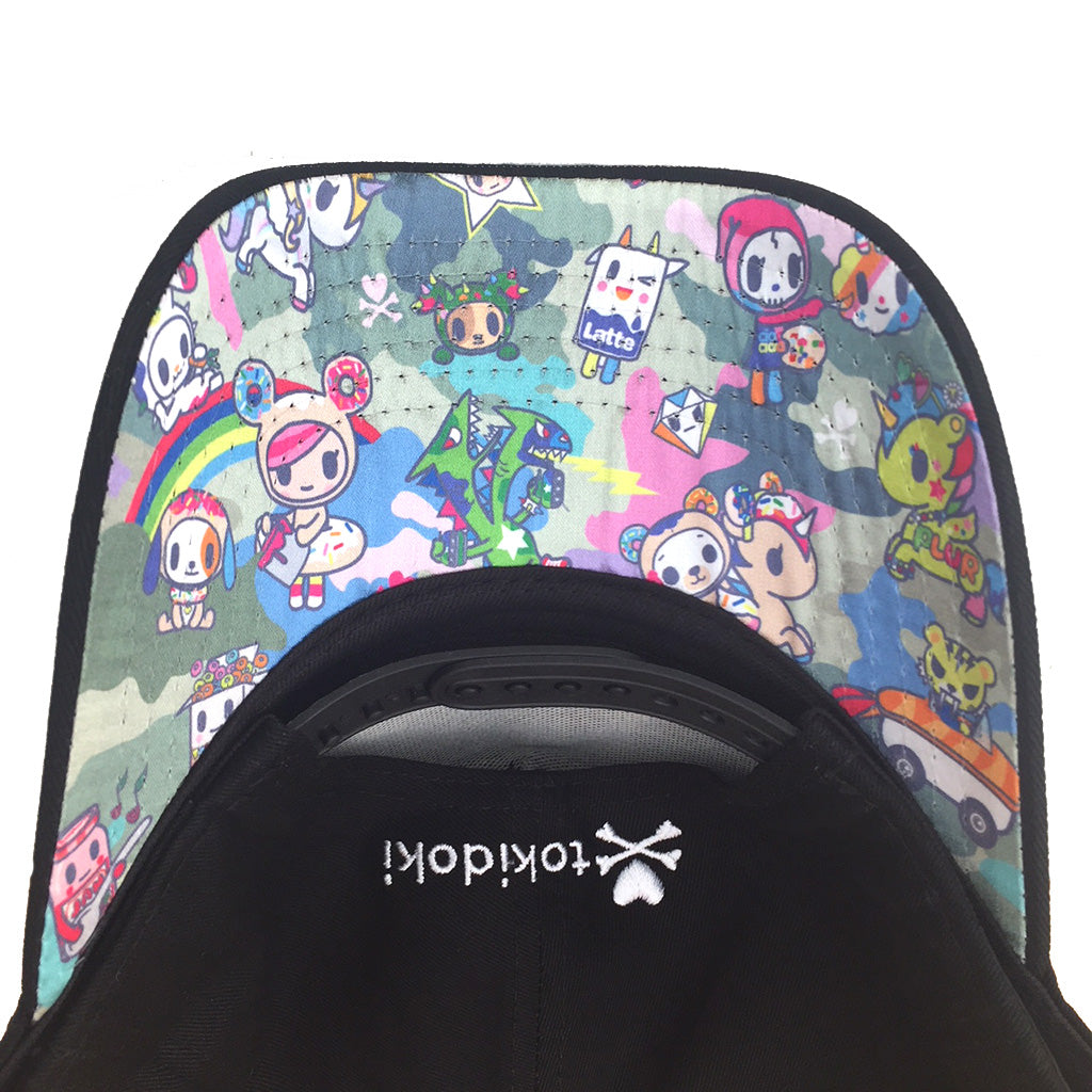 tokidoki - Rainbow Ride Snapback Hat, Black