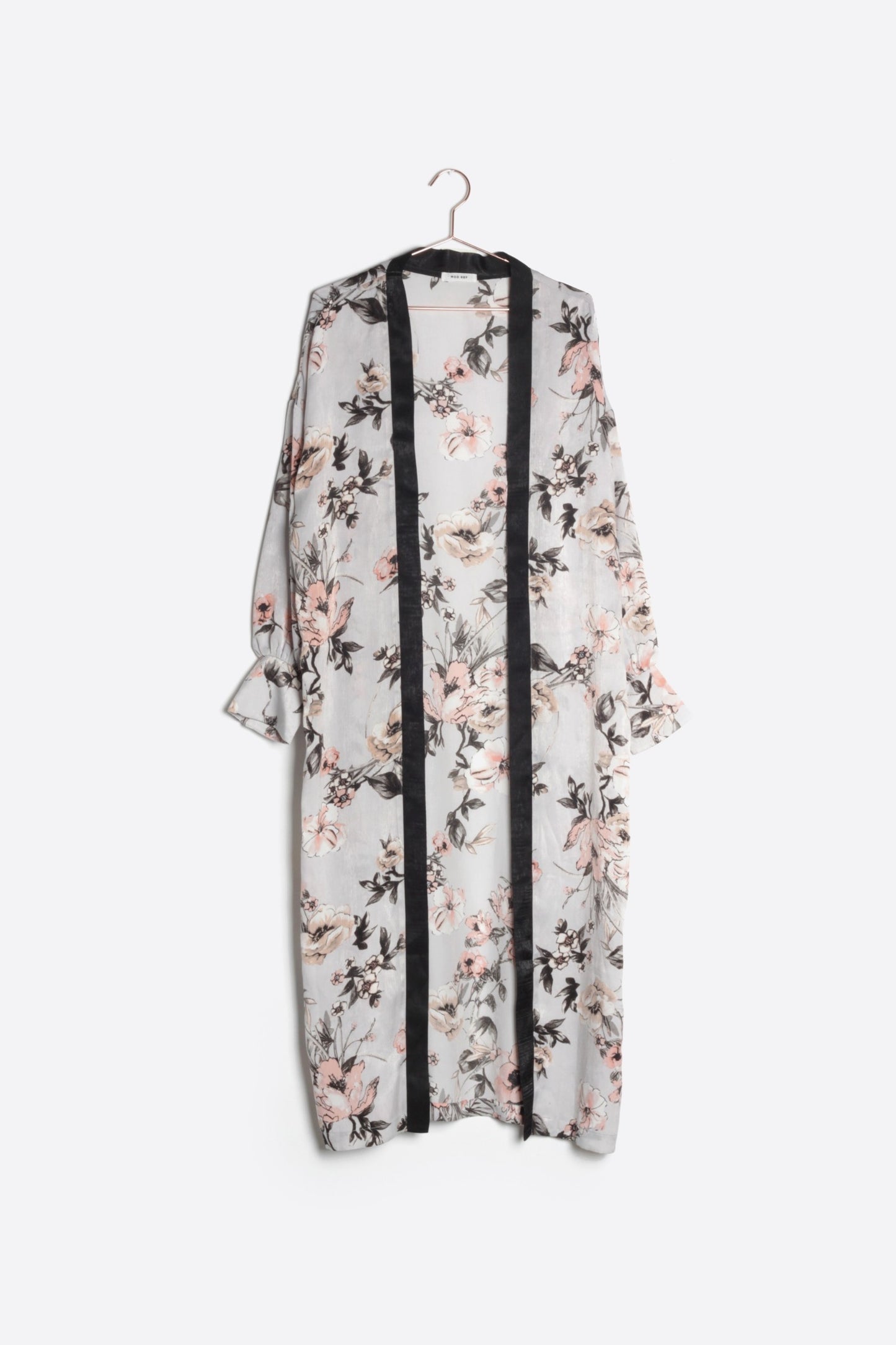 MOD REF - The Rosie Satin Cardigan, Icy Floral
