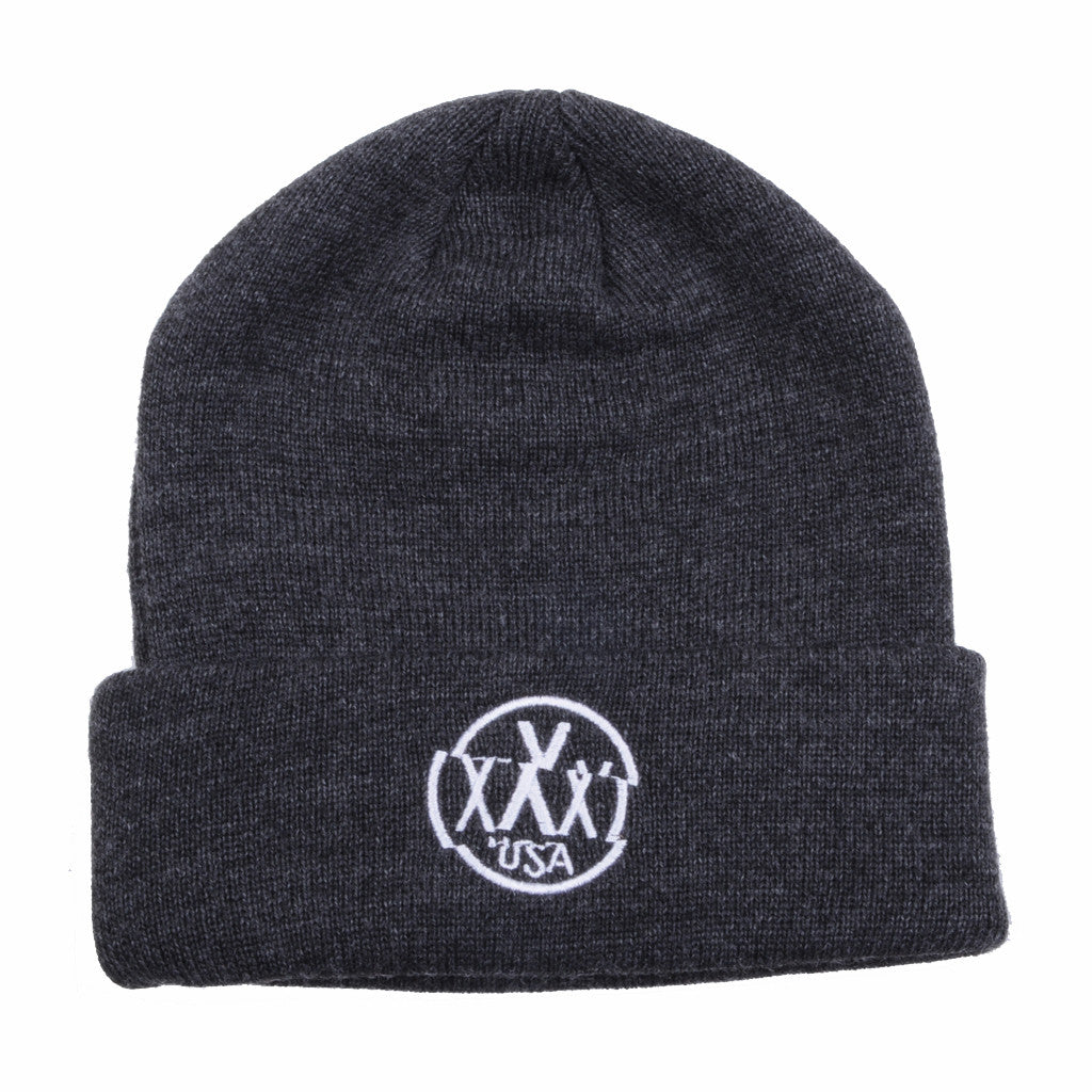 10Deep - Triple X Shift Beanie, Charcoal Heather - The Giant Peach