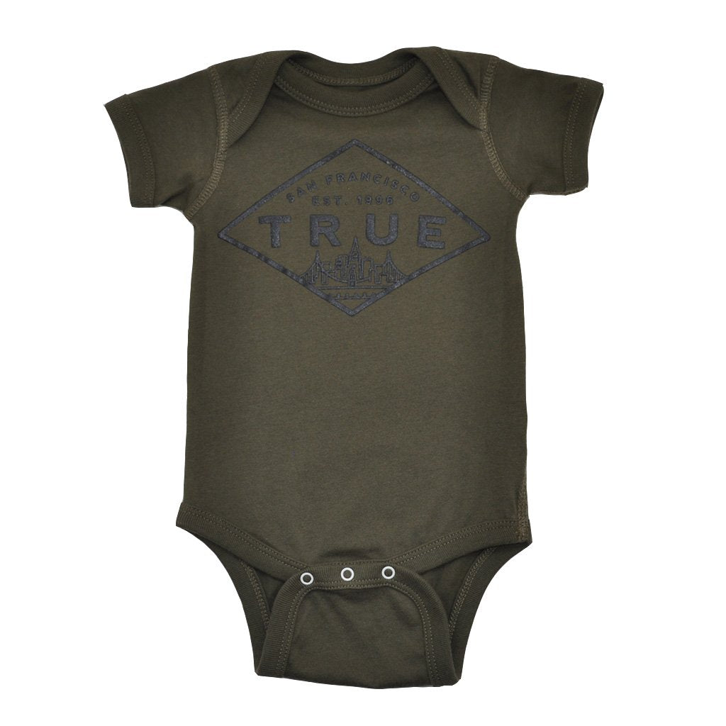 TRUE - Established Basic Infant One Piece, Olive