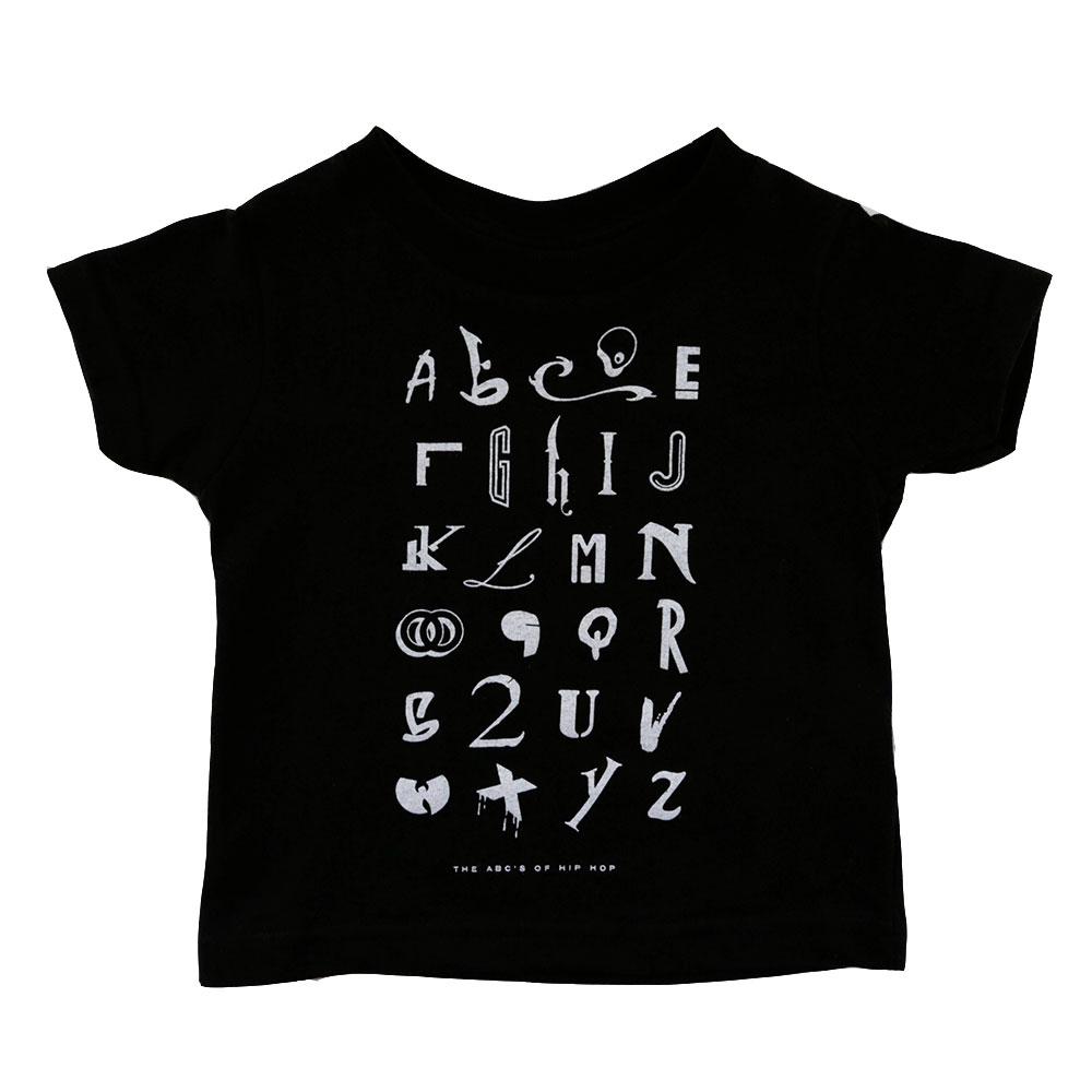 TRUE - Hip Hop Alphabet Kids Tee, Black