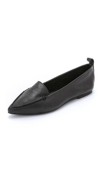Jeffrey Campbell - Vionnet Pointy Toe Flats, Black - The Giant Peach