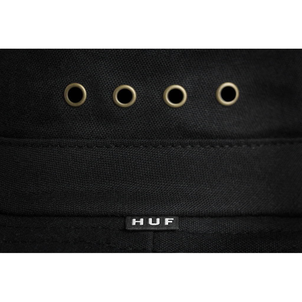 HUF - Waxed Jungle Hat, Black - The Giant Peach