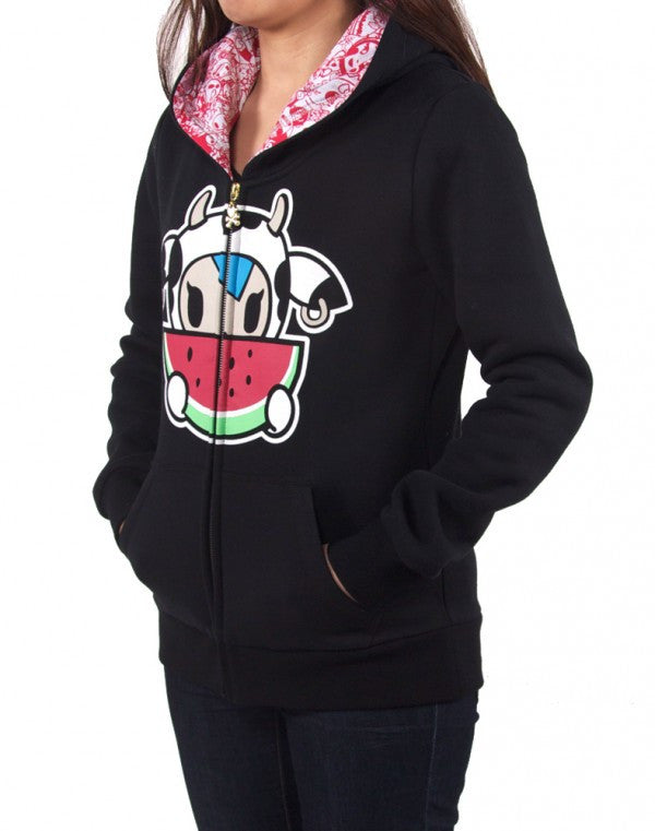 tokidoki - Juicy Women's Hoodie, Black - The Giant Peach