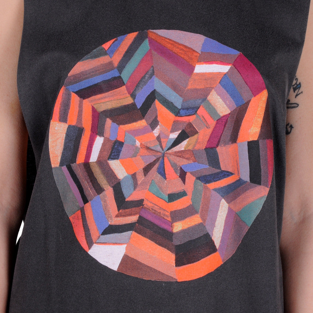 OBEY x DeeDee Cheriel - Omnipotence Women's Moto Tank, Dusty Black - The Giant Peach